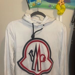 Moncler hoodie with red logo